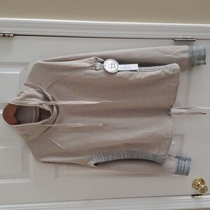 NWT Sundays By Wearesundays Mel Top Cowl Neck Pullover Heather Grey Size 2 (Med)